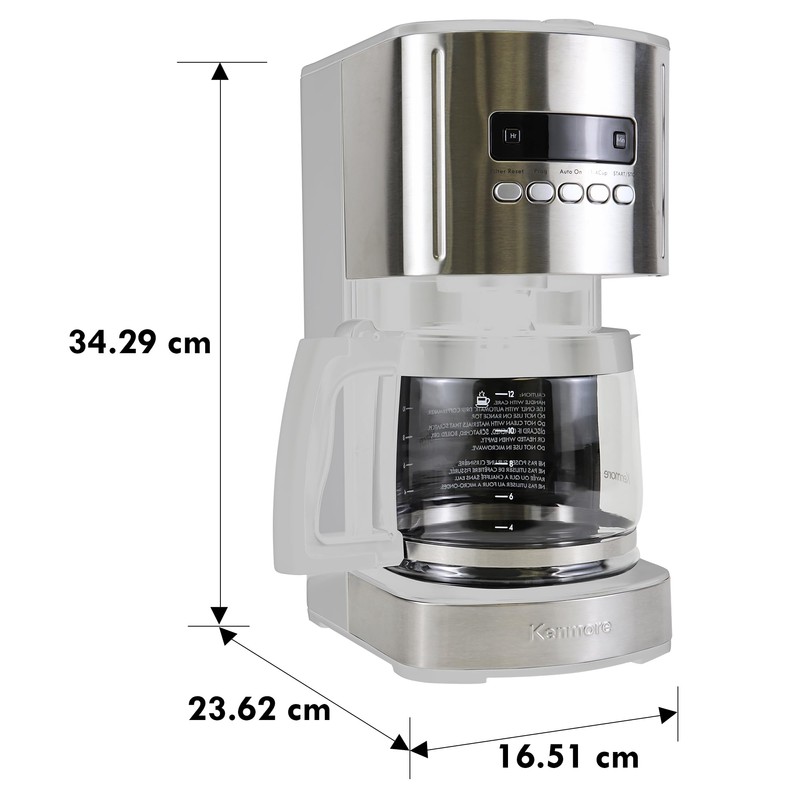 Kenmore Drip Coffee Maker - 12 Cup Programmable Cafe Machine