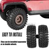 RCHuiWow RC 1.9" Beadlock Wheels and Tires for 1/10 RC