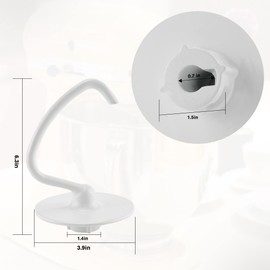 Puxyblue K45DH Dough Hook Replacement for Kitchen-Aid Attachment K45 K45SS KSM90 KSM150 KSM75 KSM103 Bread Hook Replacement, 4.5/5.0 Quart Bowel