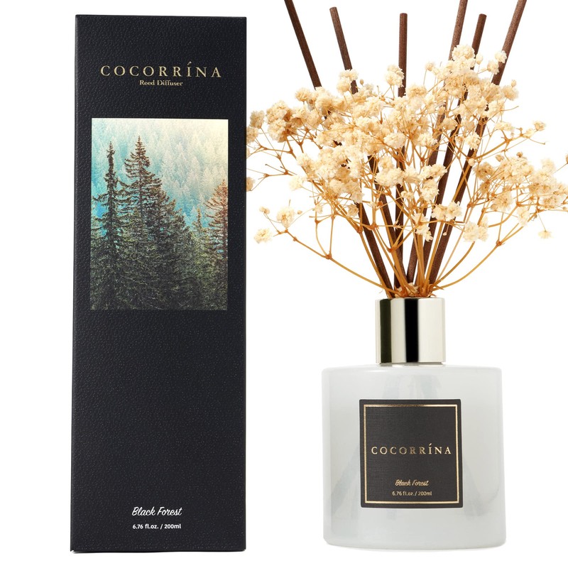 Cocorrína Reed Diffuser Sets, 6.7 fl oz. Black Forest Diffuser