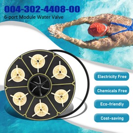 AGradify 6 Port Water Valve Module Compatible with Paramount PCC2000, Water Valve 6-port Gear Module Replace 004302440800 004-302-4408-00 with Valve Shell O-Ring Part# 005-302-0100-00 005302010000