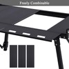 Aircity Folding Camping Table, Portable Folding Aluminum Table with Adjustable
