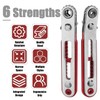 Bestgle 2 Pcs Mini Ratchet Wrench Set Flat Head &