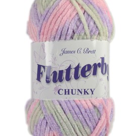 James C Brett Flutterby Chunky 100g Knitting Yarn - B57 Serenity