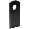 Steel Weld Tab, 1" W, 2-3/8" H 3/8" Hole, 1/8"