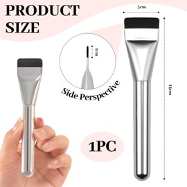 Velvoria Flat Foundation Brush for Liquid Makeup, Quick Flat Makeup Brush, Facial Cosmetics, Concealer Brush for Liquids, Cream, Blush