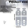 Gosknor 4pcs 00619985 Dishwasher Mounting Bracket, Stainless Steel Silver Under