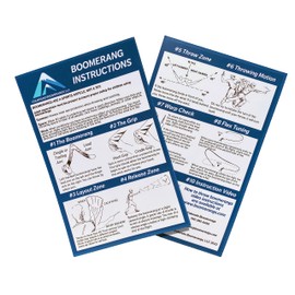Glow in The Dark Lightning Boomerangs with Illustrated Instructions!