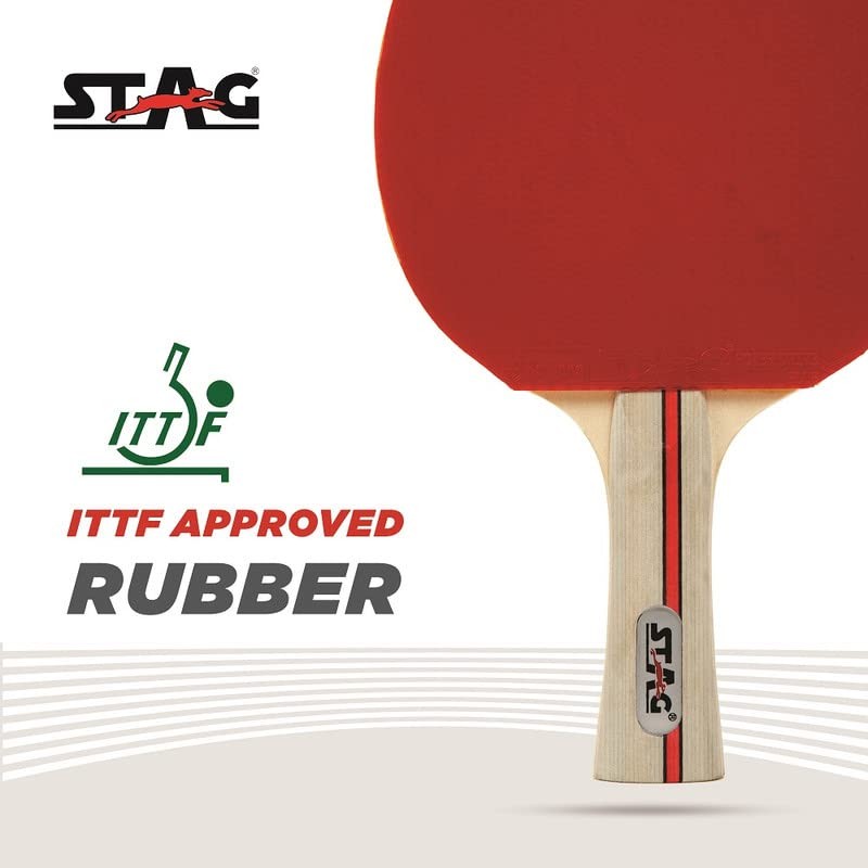 Stag Ninja Power Table Tennis Racquet(Multi- Color, 180 Grams, Advanced)