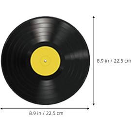 Gadpiparty 16 Piezas decoración de de vinilo decoraciones para fiestas disco vinilo decorativos Decoración pared vintage pared para bar adorno registros