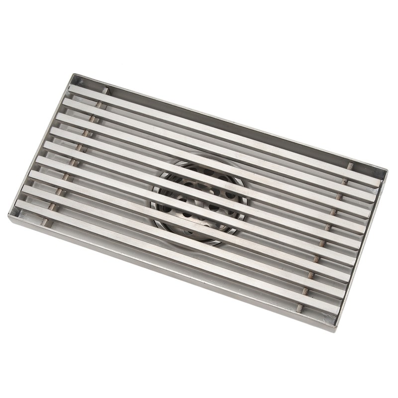 304 Stainless Steel Linear Shower Drain Thickened Lengthened 8 Inch