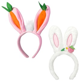LCIEFKAE 2 Stücke Kaninchenstirnband, Süßes Stirnband, Frisurzubehör, Kreative Dressing -Requisiten, Partykostümzubehör.