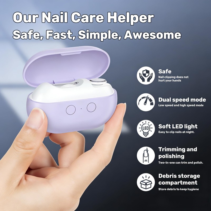 3-in-1 Electric Nail Clippers, Nail Trimmer, Electric Nails Care Tool