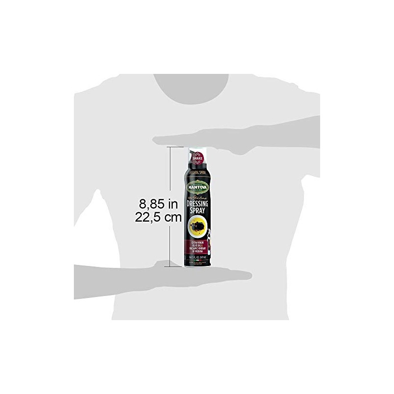Mantova Spray Salad Dressing Extra Virgin Olive Oil and Balsamic