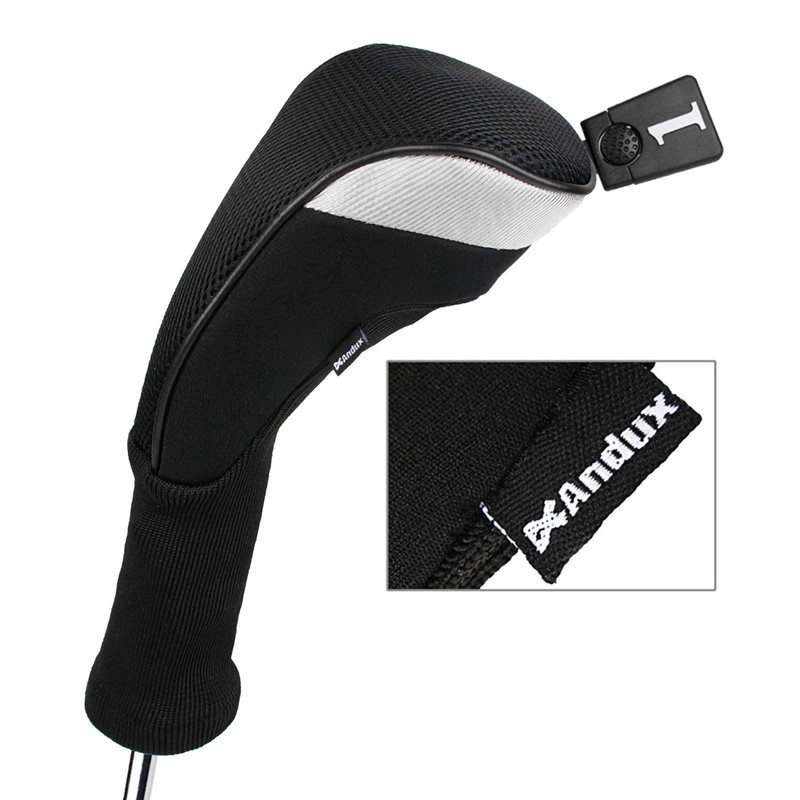 Andux 4pcs/Set Golf Wood Club Head Covers 460cc Driver with