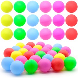 JJQHYC 30 Pieces Table Tennis Balls Colorful Ping Pong Balls 40 mm Plastic Table Tennis Balls for Party Games, Cat Toys and Craft