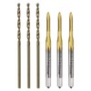 sourcing map Metric Tap & Drill Bit Set, 3pcs M2
