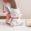 Cat Pen Holder Multipurpose Resin Innovative Cute Pencil Holder for