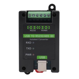 Convertidor USB a RS232 RS485, Convertidor Aislado Industrial con Chip FT232RNL con 3 Indicadores LED, Aislamiento Digital Integrado a Bordo, para Equipos de Control Industrial