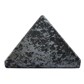 Hematite Pyramid Crystal Healing Stones - 1" Great Pyramid Figurine of Natural Stone Pyramid for Meditation, Reiki, Chakra Balancing and Crystal Pyramids Grid
