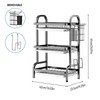 KUK 3 Tier Dish Drying Rack, Large Stainless Steel Over