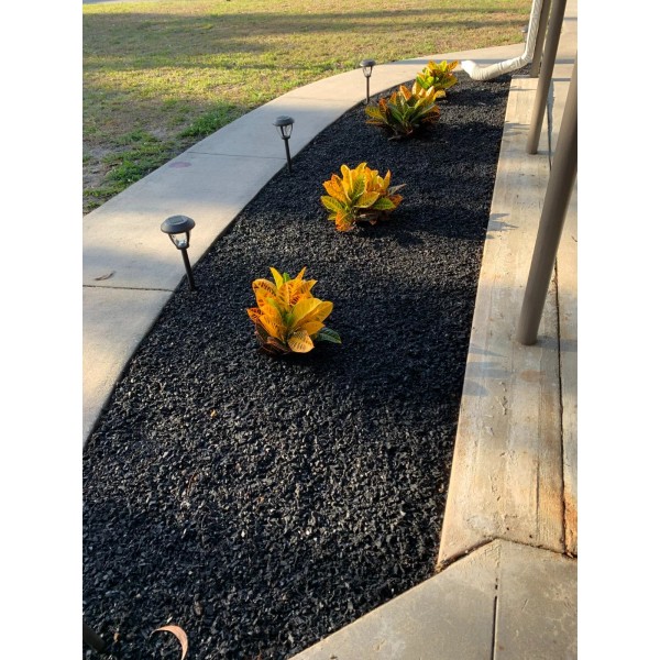 Playsafer 40 LB Black Rubber Mulch Nuggets Protective Flooring for