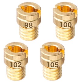 Jetsetmoto Main Jet #98#100#102#105 Keihin Round/Small (5X6.7) KEIHIN PC18/PC20/PB16/PB18/CVK20 4 Overmain Jet Set Keihin PC20 Carburetor Keihin AF35/FNO/AC13 ac13 motorcycle with storage case