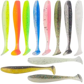 Unvtap Rubber Fish Set of 100 Rubber Fish Set Rubber Fishing Lure Artificial Bait Fish Fishing Set for Perch Zander Pike