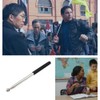 HGOCAHUZI 1.6m Telescopic Handheld Flagpole Stainless Steel Extendable Flag Pole