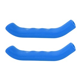 Cubierta de agarre de freno, 1 par de silicona Soft Bike Palanca de freno Grip Antideslizante Absorción de choque Grip Handle Brake(8.00 * 1.60 * 1.10cm-Azul)