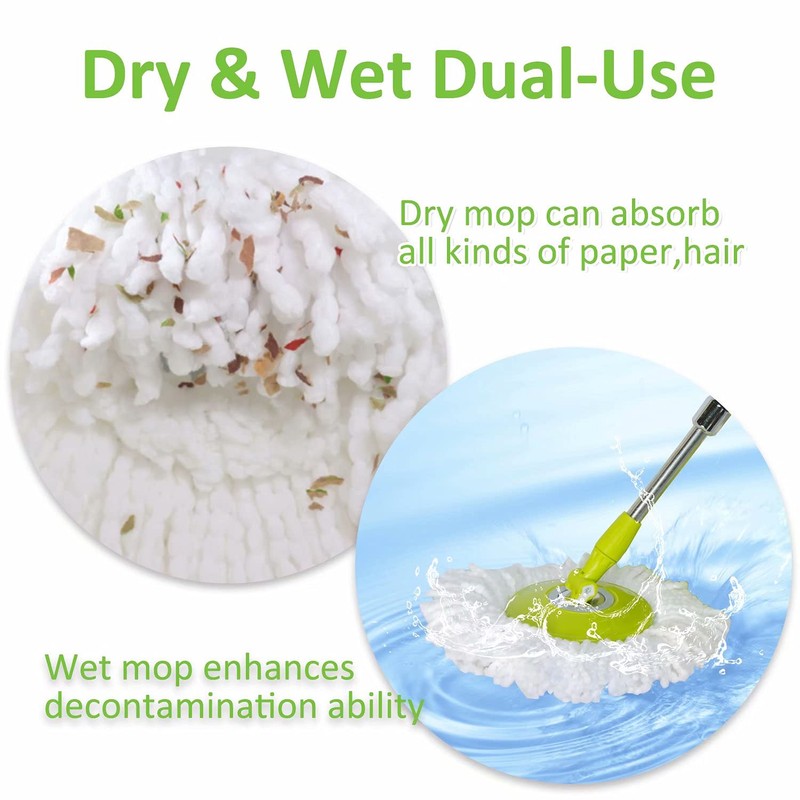 Mop Head for Hurricane Spin Mop Microfiber Mop Head Refills
