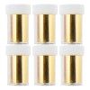 Pack 6 Foil Transfer Para Uñas Efecto Espejo Fantasy Nails.