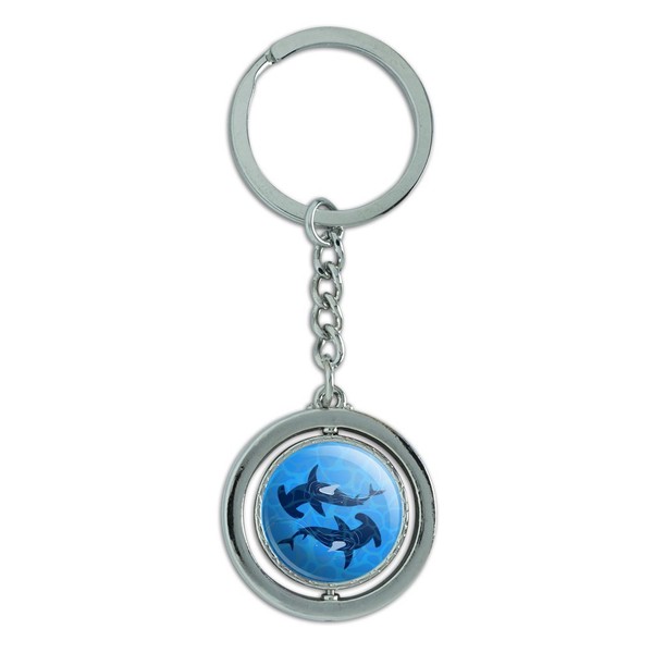 GRAPHICS & MORE Hammerhead Sharks Swimming in the Ocean Keychain