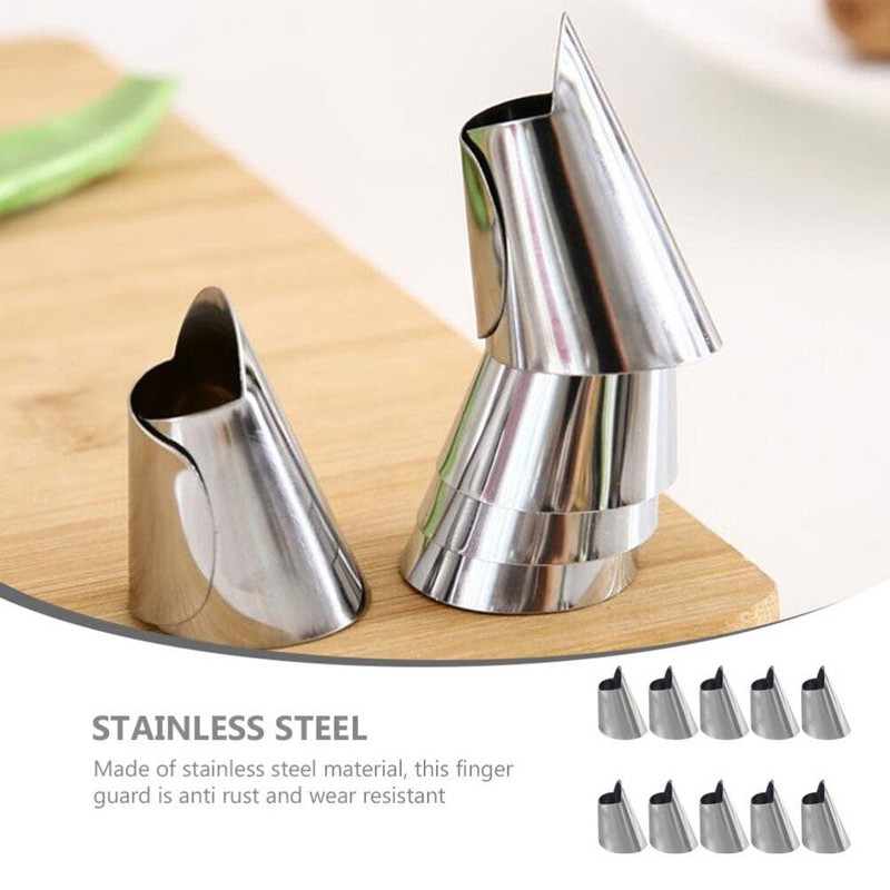 Healvian Nut Chopper 10pcs Finger Guards for Cutting Chopping Finger