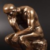 Magicsculp-The Thinker Statue in Premium Cold Cast Bronze 8.8Inch Museum