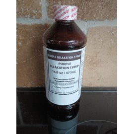 Unbranded Purple Relaxation Syrup, 16 oz, Factory Sealed