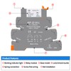 (2pcs) 5V Relays,din Rail,5V Coil dc/ac,Silm,PLC Signal Relay,HF41F/12-ZS 5 Pin