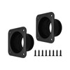 2Pcs 4 Inch Duct Connector Flange, ABS Plastic Wall Plate,