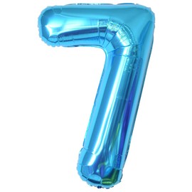 Number Balloons 7,Blue Balloons 7 for Birhtday Party Decoration,40 Inch Giant Helium Foil Number Balloons for Boys Girls 7th Birthday Party Decor Anniversary Party Decorations Supplies