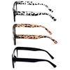 3 Pairs Women Clear Lens Reading Glasses - Fashion Vintage