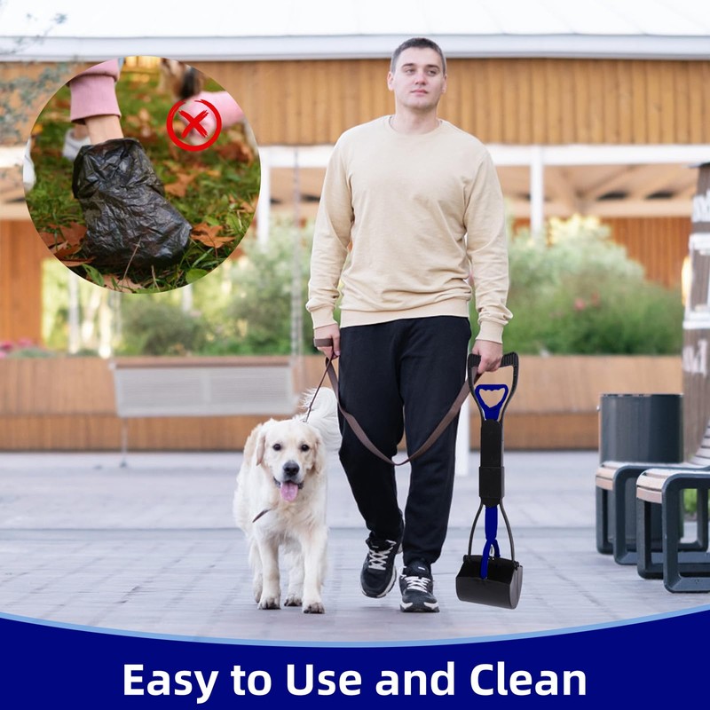 WVacFre 60 cm Dog Pooper Scooter, Foldable Dog Pooper Scooter