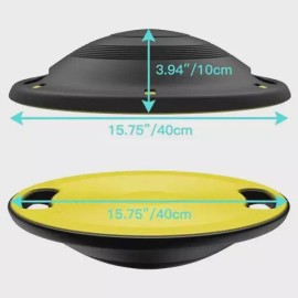 Brandless 홈트 유산소 코어 요가 미끄럼방지 밸런스 트레이닝 보드 [실버그레이] Home Training Aerobic Core Yoga Anti-Slip Balance Training Board [Silver Gray]
