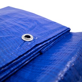 Tarpaulin 3 x 4 m Blue Waterproof + 1 x Picture Magnet Fabric Tarpaulin with Eyelets Garden Tarpaulin Camouflage Tarpaulin for Outdoor & Garden Wood Camping & Survival 300 x 400 cm Greenhouse