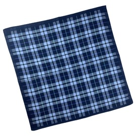 DsHome Men's Handkerchief, Cotton, Businessman Handkerchief, 17.9 x 16.9 inches (43 x 43 cm), Large, Gift, Gentleman, Business, Work, Quick Drying, Water Absorbent, Thin, Set of 3, multicolor