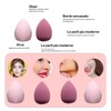 2 Pieces Foundation Brushes, 2 Pieces Set of Makeup Sponges