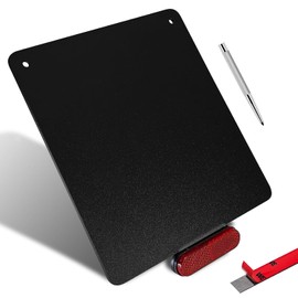 polarmotor Motorcycle License Plate Holder 180 x 200 mm with Reflector Rear Reflector 70 mm Red Aluminium Alloy Plate for Number Plate