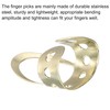 sourcing map 3 x Finger Picks Stainless Steel Small Size