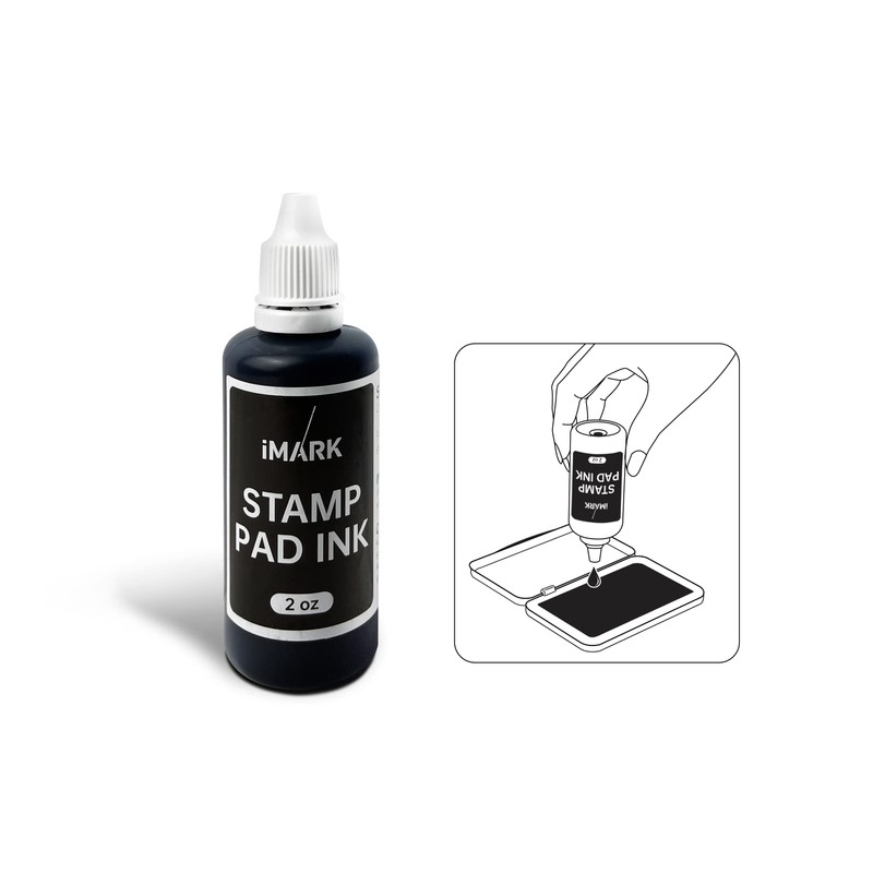 iMARK Premium Refill Ink for Self-Inking Stamps, Daters and Stamp