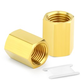 TAILONZ PNEUMATIC Brass Hexagon Socket Fitting for Connections, 3/8 inch Female Pipe (Pack of 2)