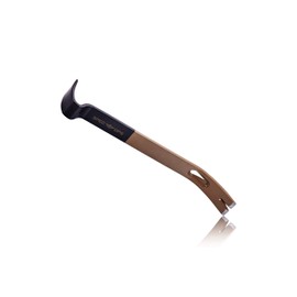 Spec Ops Tools 15" Flat Pry Bar Crowbar, Curved Rocker Head, Teardrop Nail Puller, High-Carbon Steel